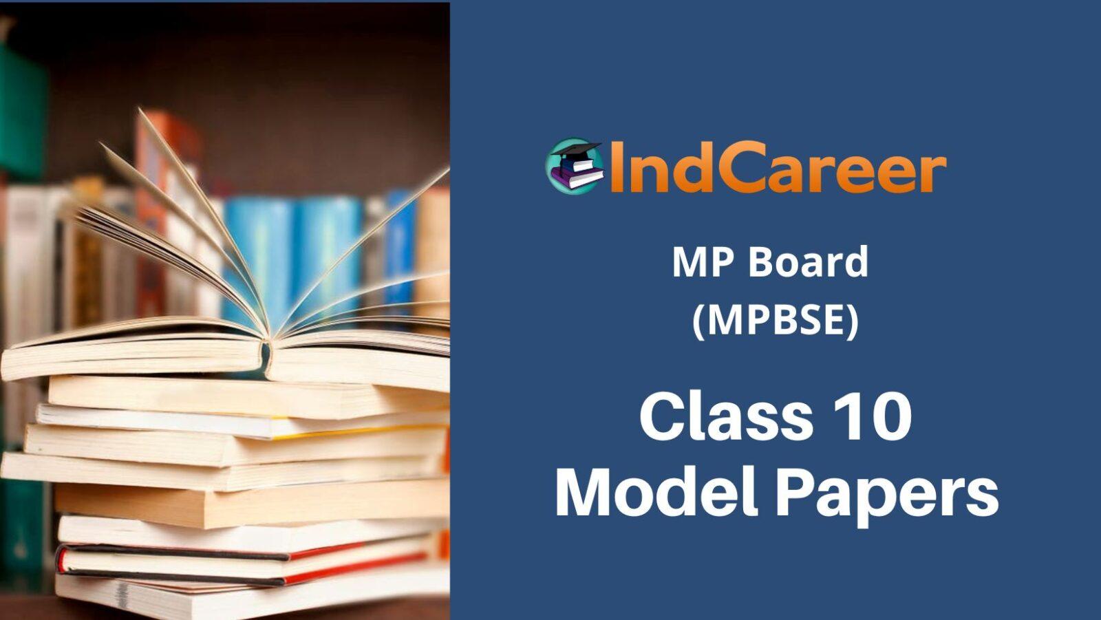 MP Board Class 10 Sample Papers