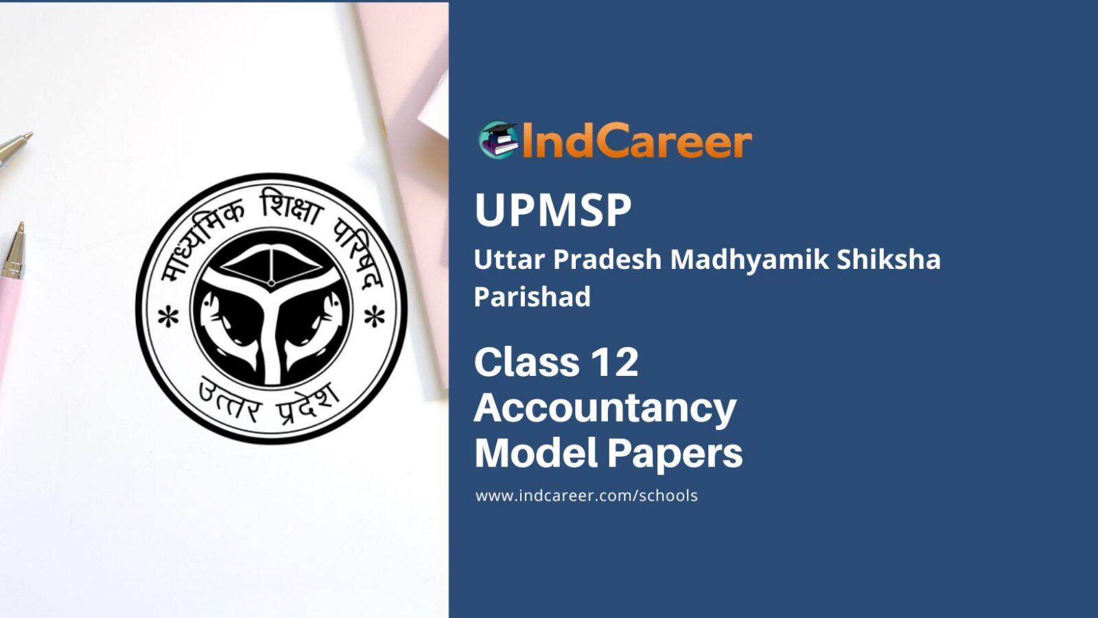 UP Board Class 12 Accountancy Model Paper