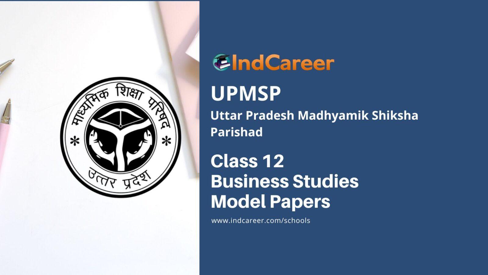UP Board Class 12 Business Studies Model Papers