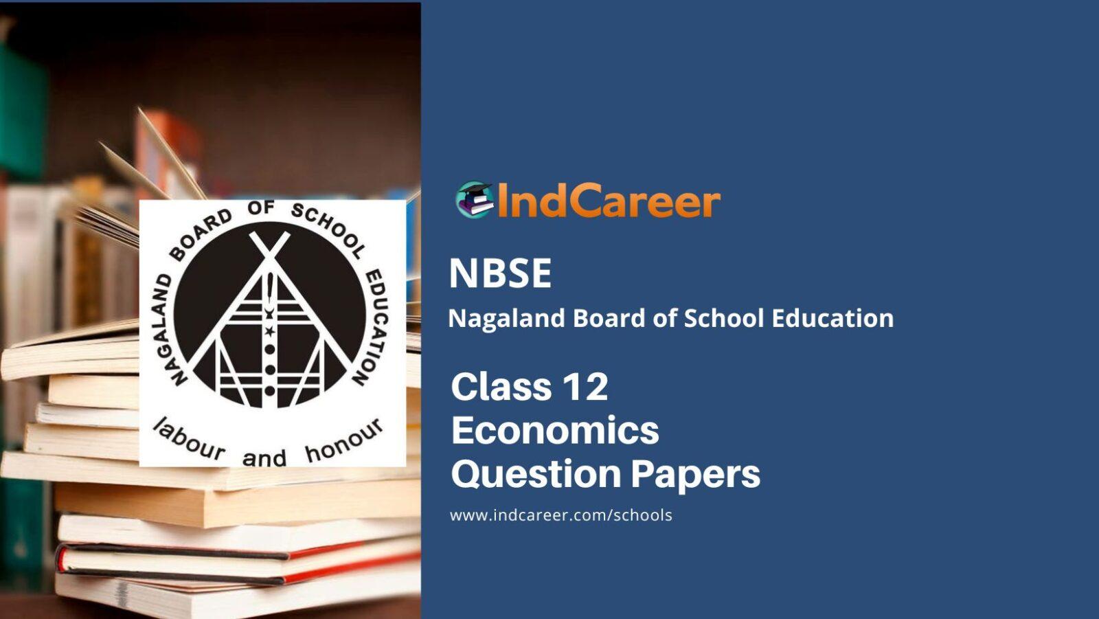 NBSE Class 12 Economics Question Papers