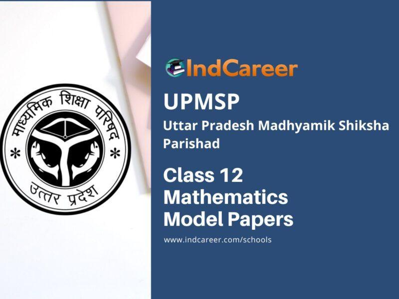 UP Board Class 12 Mathematics Model Papers