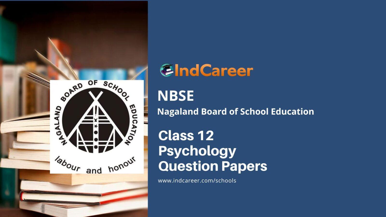 NBSE Class 12 Psychology Question Papers