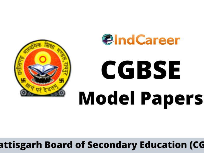 CGBSE Model Papers