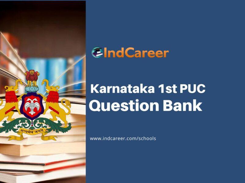 Karnataka 1st PUC Question Bank