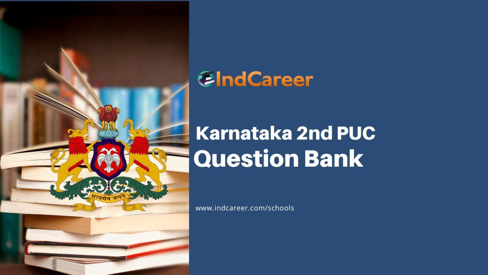 Karnataka 2nd PUC Question Bank