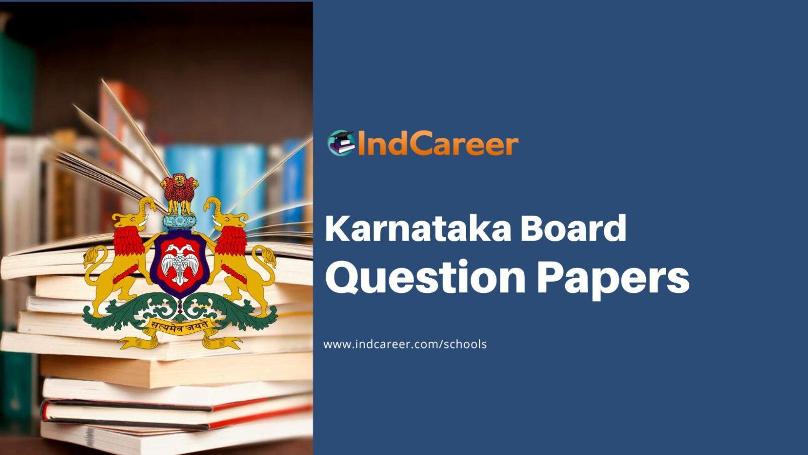 Karnataka Board Question Papers