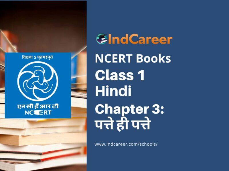 NCERT Book for Class 1 Hindi :Chapter 3-पत्ते ही पत्ते