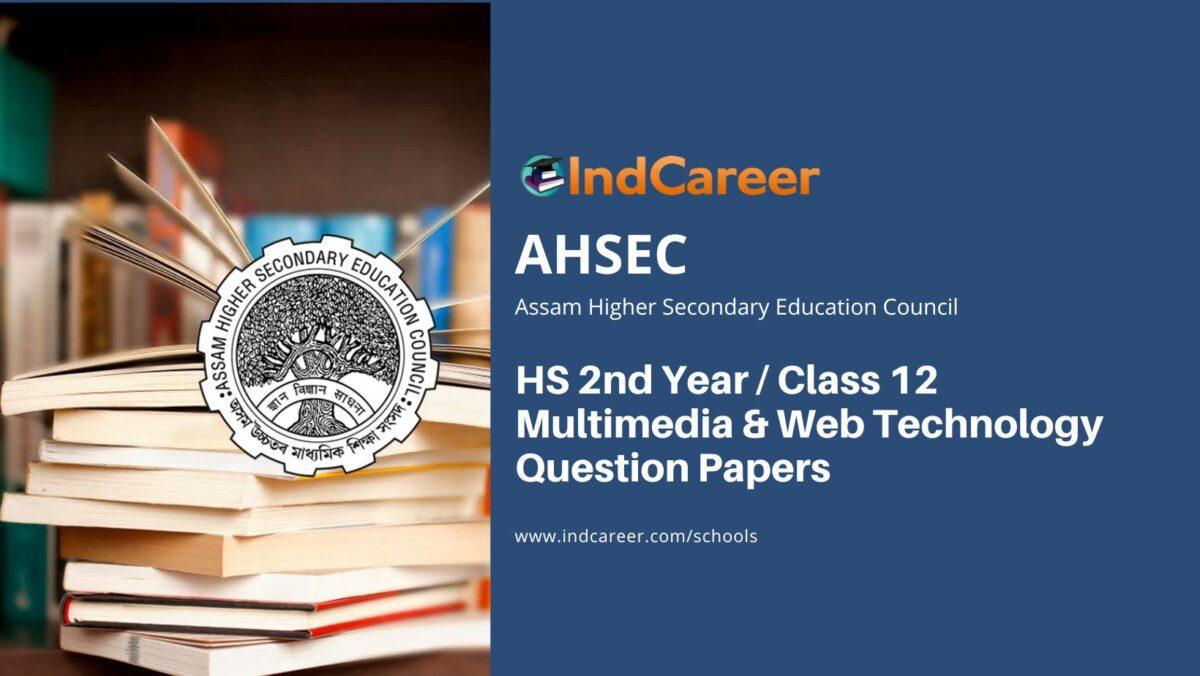 AHSEC Class 12 Multimedia and Web Technology Question Papers