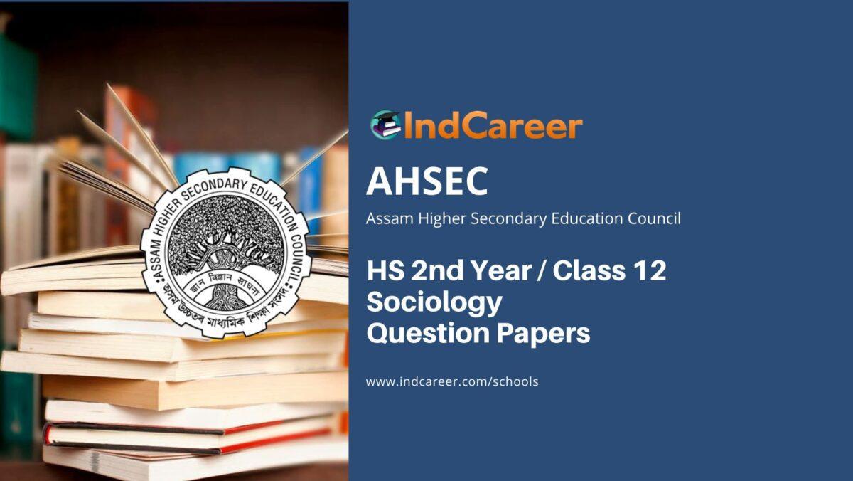 AHSEC Class 12 Sociology Question Papers