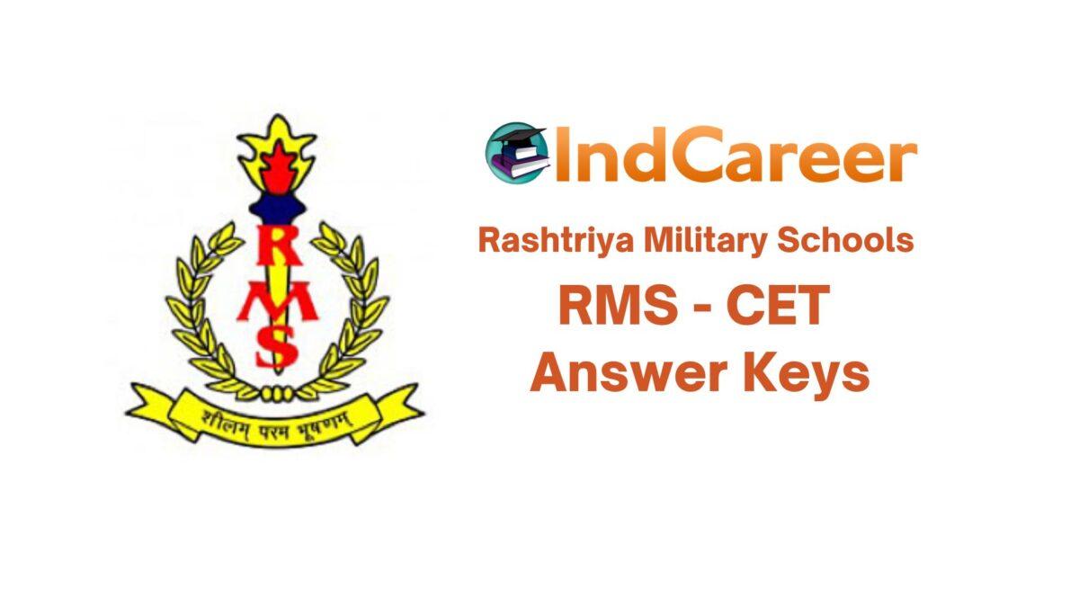 Rashtriya Military School Answer Keys
