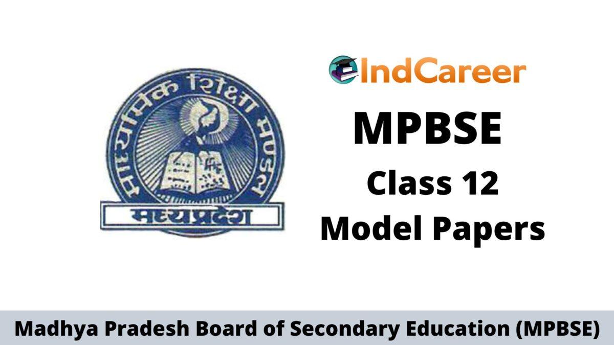 MP Board Class 12 Sample Papers