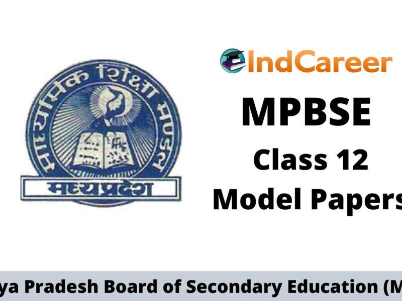 MP Board Class 12 Sample Papers