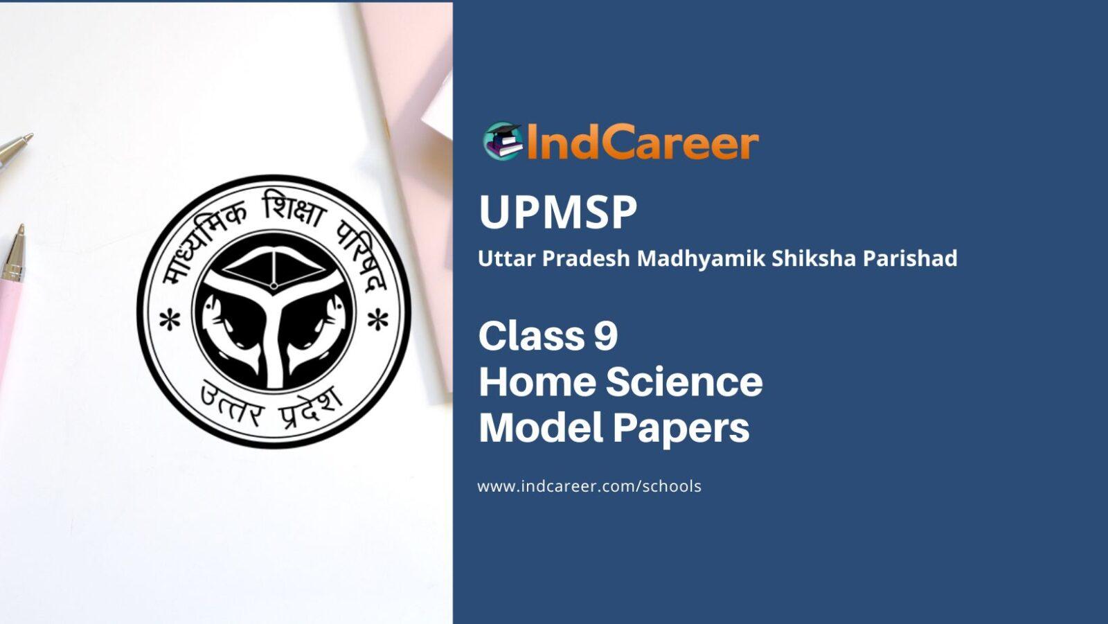 UP Board Class 9 Home Science Model Paper