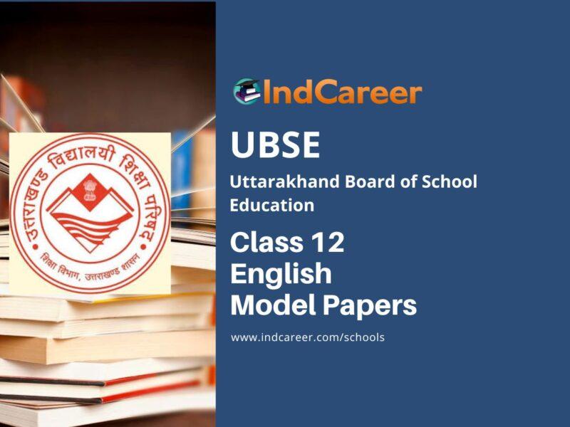 UBSE Class 12 English Sample Paper