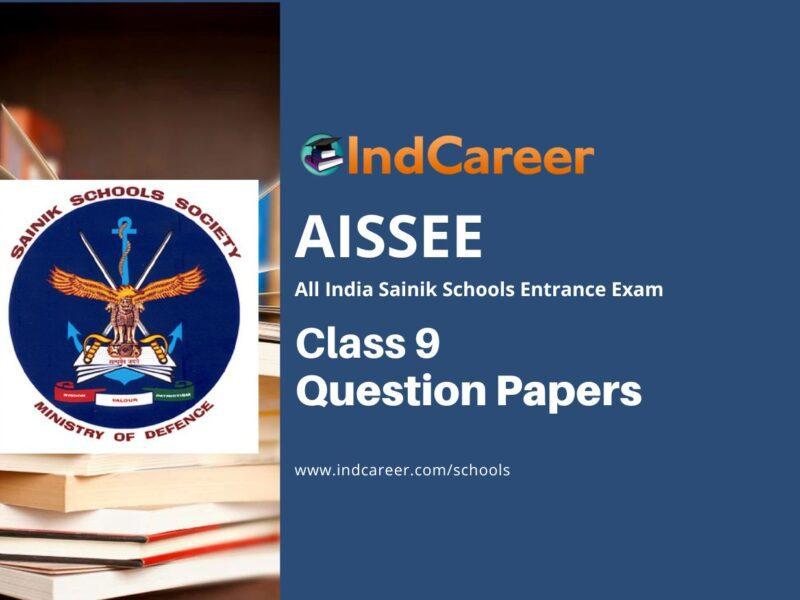 AISSEE Class 9 Question Papers