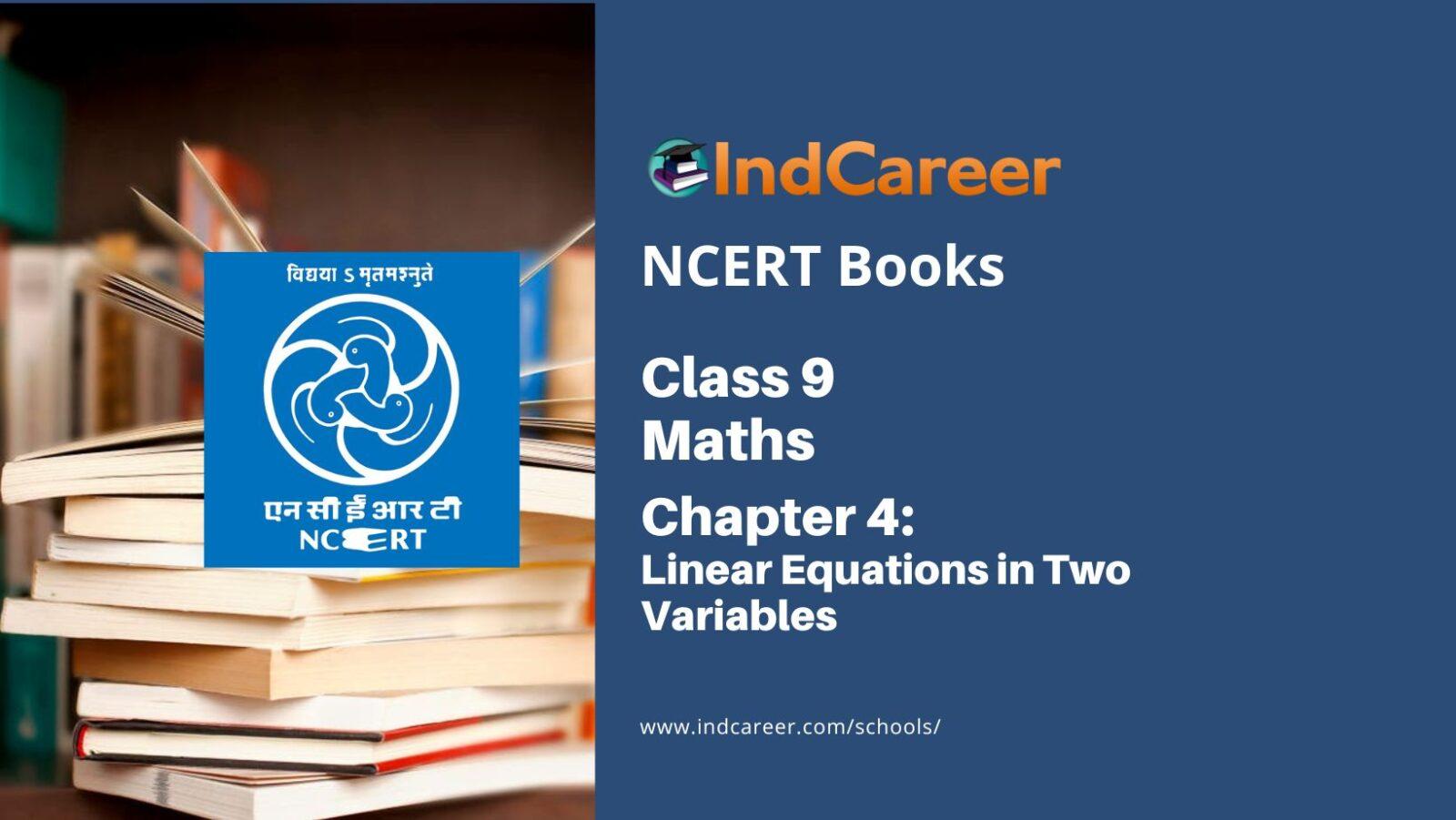 NCERT Book for Class 9 Maths Chapter 4 Linear Equations in Two Variables