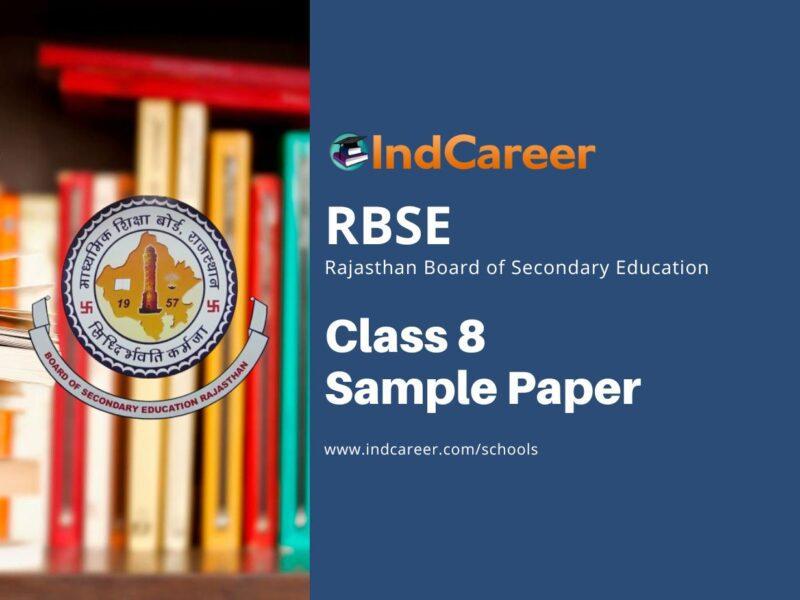 RBSE Class 8 Model Question Papers