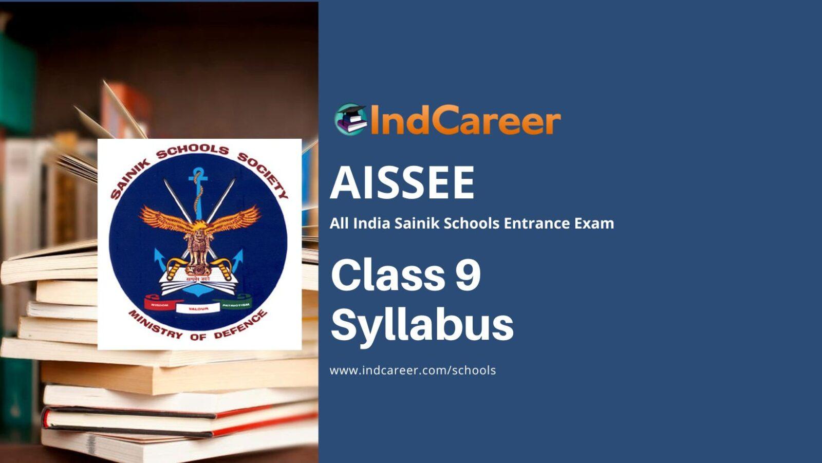 SAINIK SCHOOL SYLLABUS FOR CLASS 9 PDF DOWNLOAD 2026 visual data 8