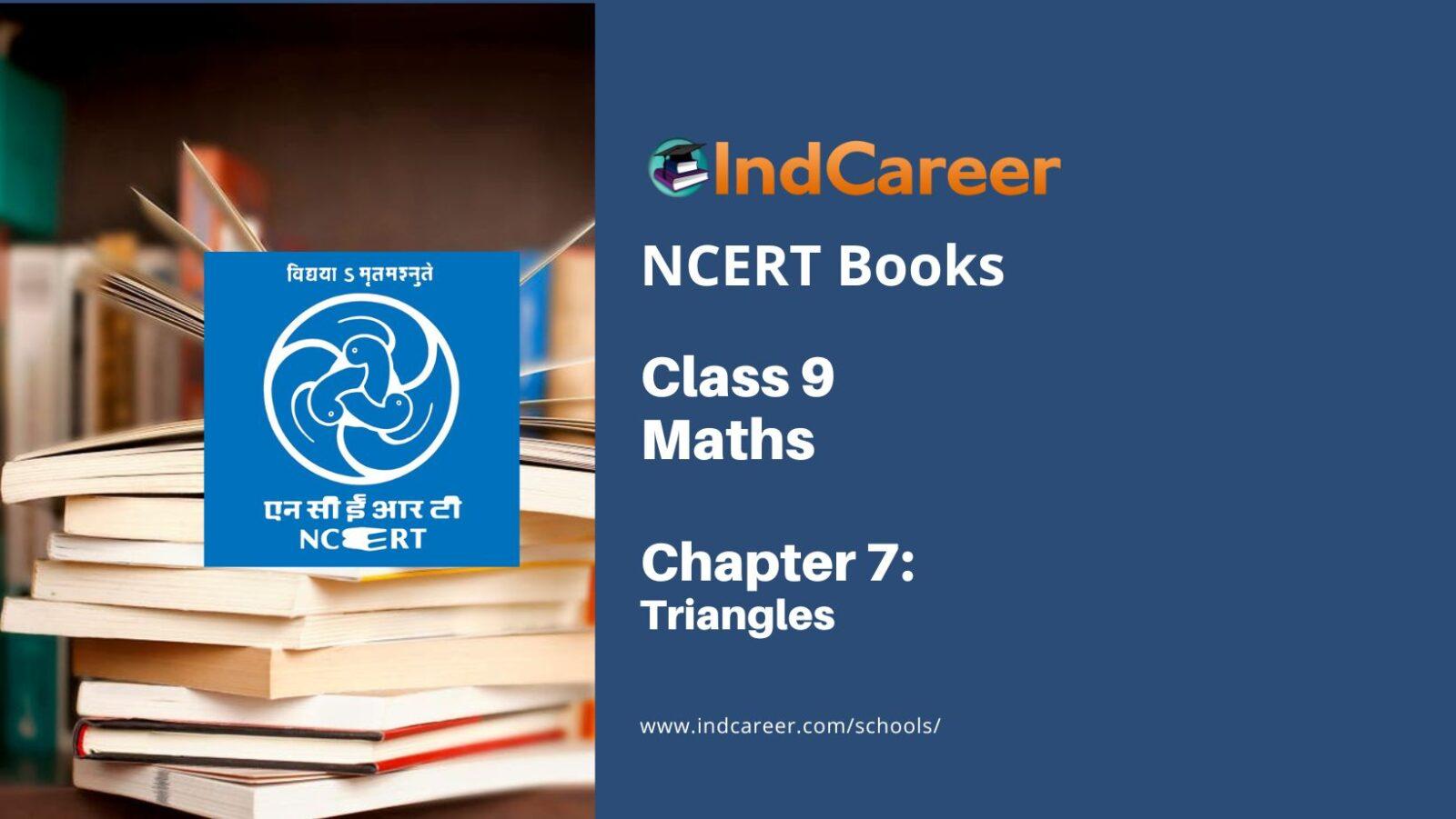 NCERT Book for Class 9 Maths Chapter 7 Triangles