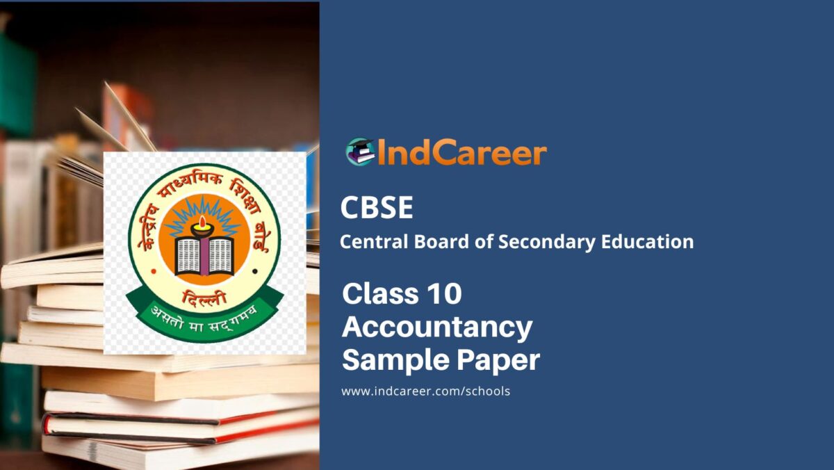 CBSE Class 10 Accountancy Sample Paper