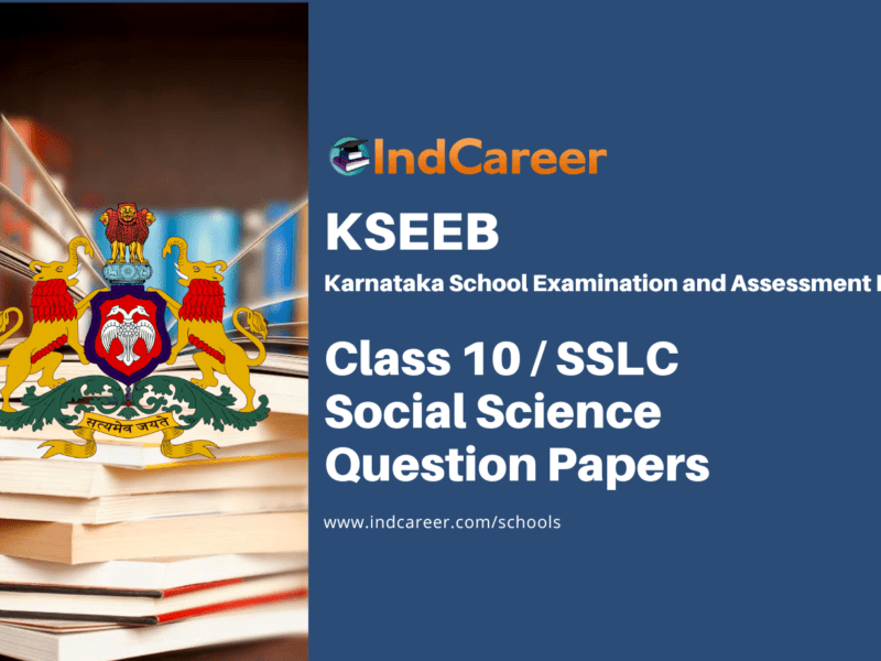 Karnataka SSLC Social Science Question Papers