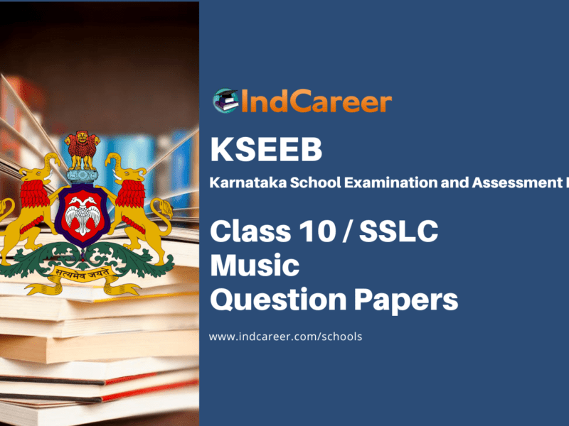 Karnataka SSLC Music Question Papers