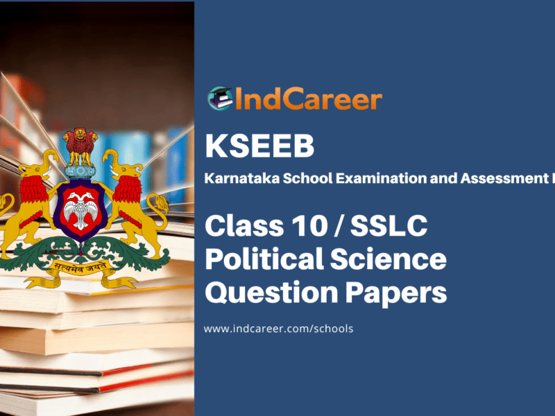 Karnataka SSLC Political Science Question Papers