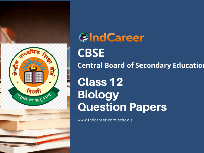 CBSE Class 12 Biology Question Paper