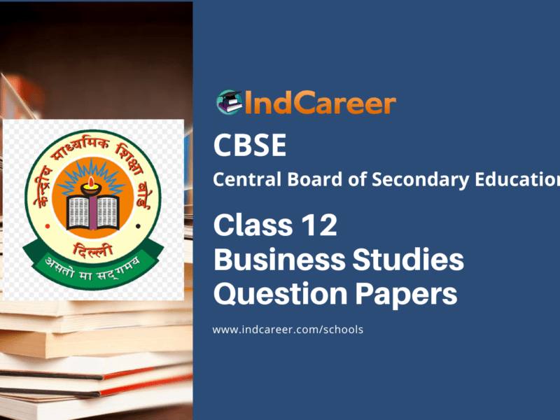 CBSE Class 12 Business Studies Question Paper