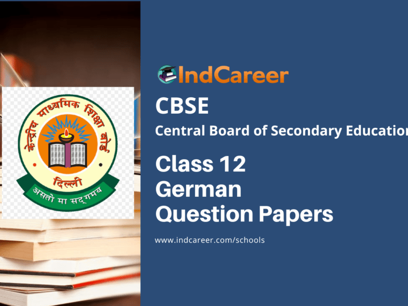 CBSE Class 12 German Question Papers