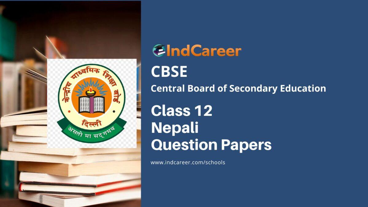CBSE Class 12 Nepali Question Paper