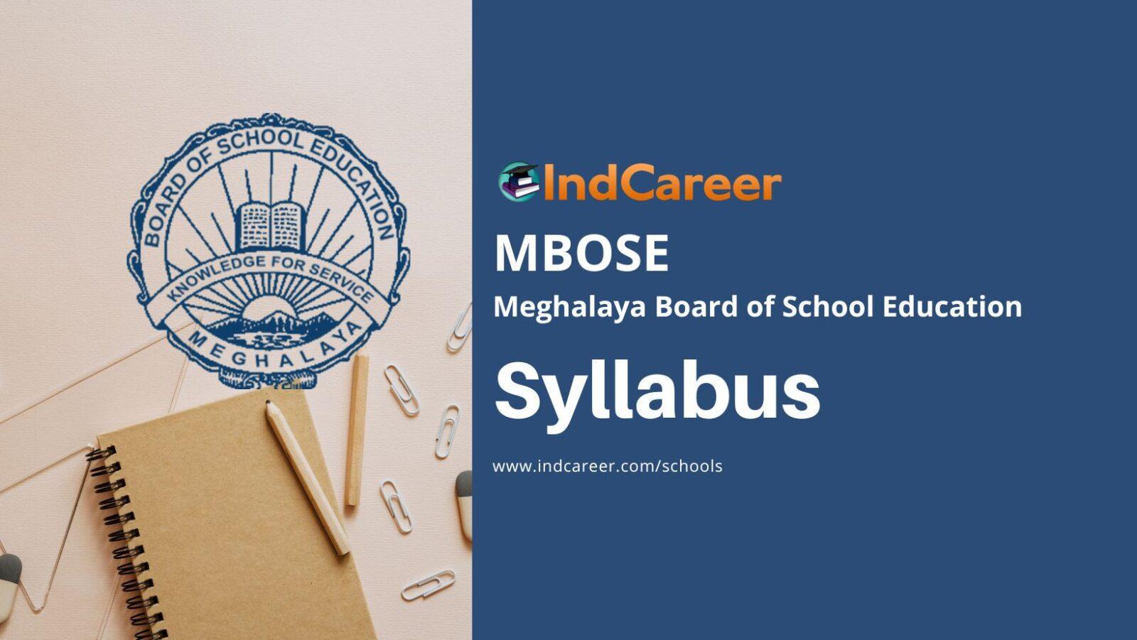Meghalaya Board Syllabus