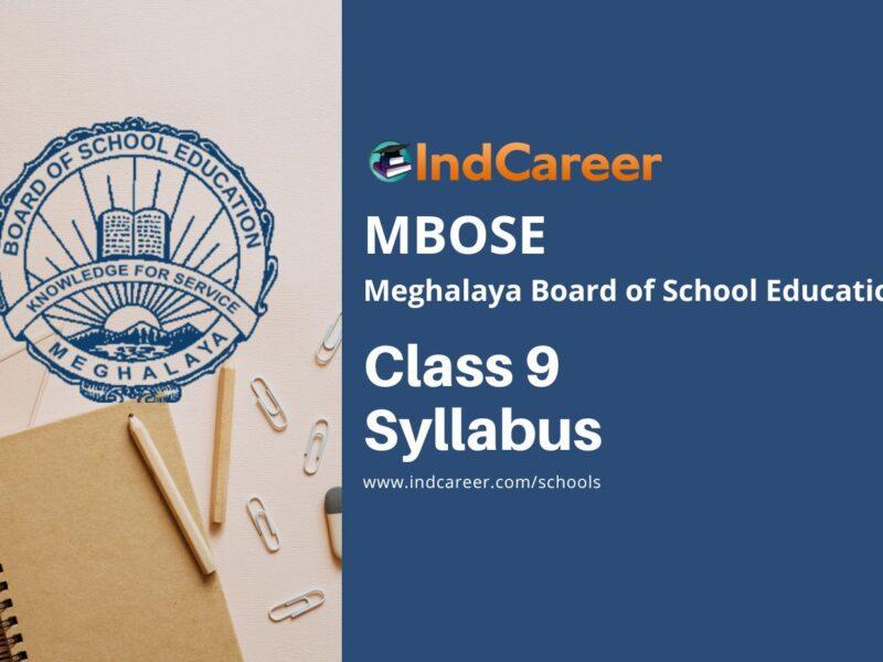 MBOSE Class 9 Syllabus