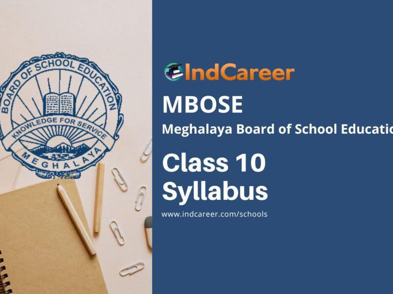 MBOSE Class 10 Syllabus