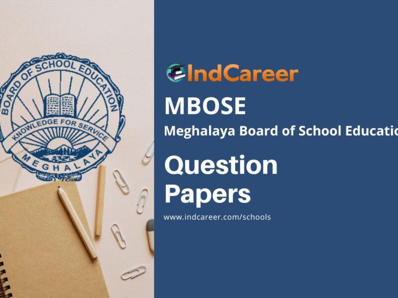 Meghalaya Board Question Papers
