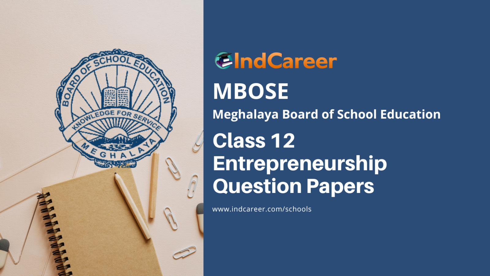 MBOSE Class 12 Entrepreneurship Question Papers