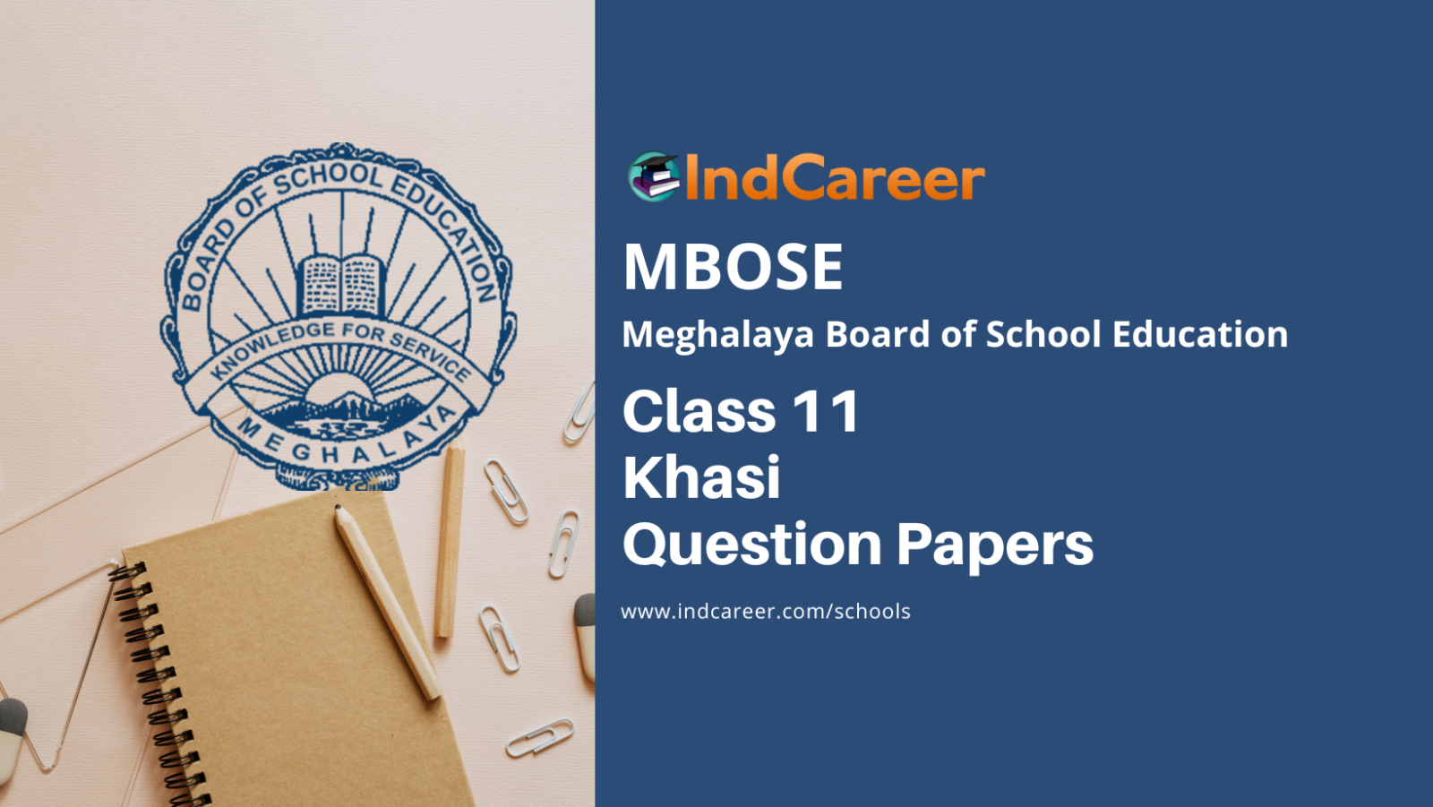 MBOSE Class 11 Khasi Question Papers