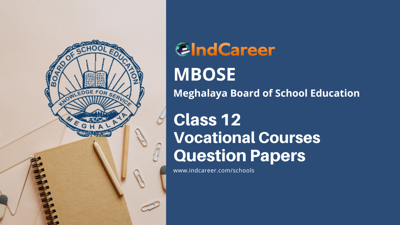 MBOSE Class 12 Vocational Courses Question Papers