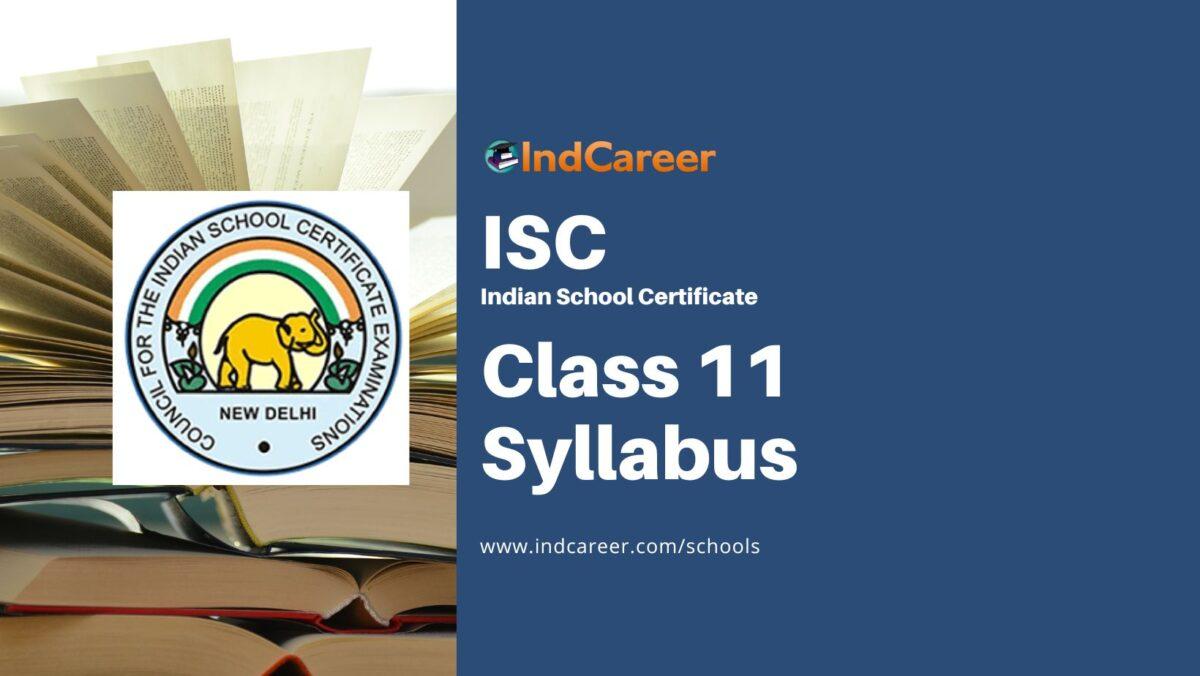 ISC Class 11th Syllabus