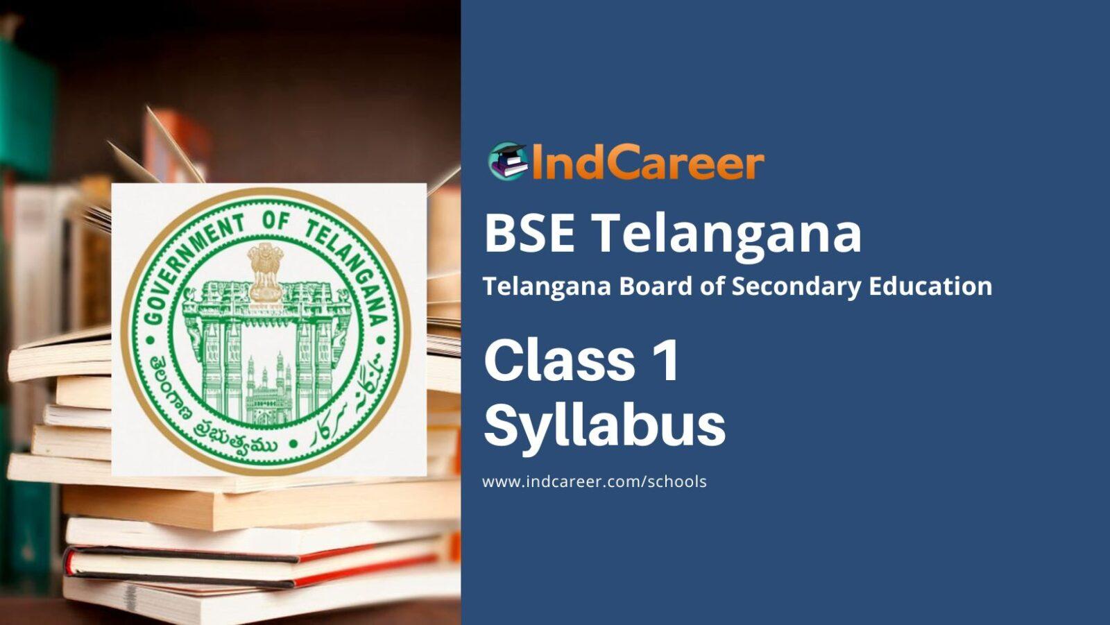 Telangana Board Class 1 Syllabus