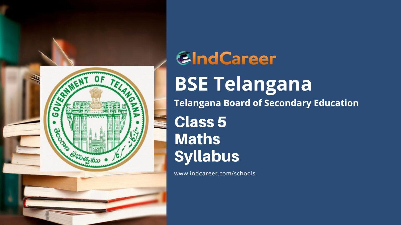 Telangana board class 5 maths syllabus indcareer schools