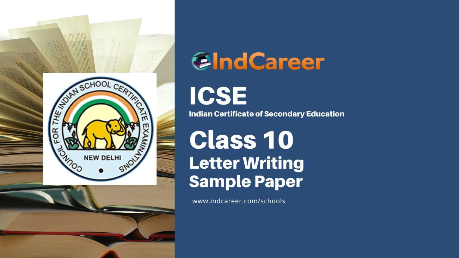 icse-class-10-letter-writing-specimen-paper-indcareer-schools