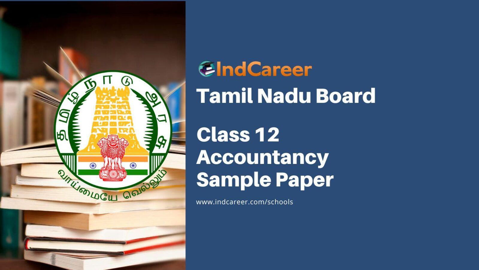 Tamil Nadu 12th Accountancy Model Question Paper
