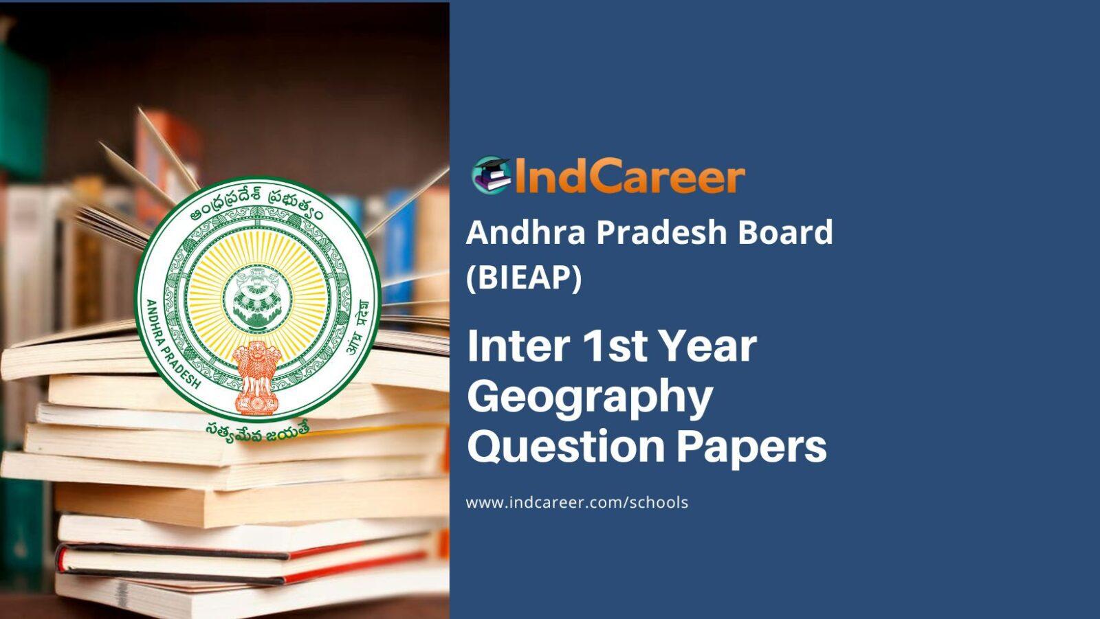 AP Inter 1st Year Geography Question Papers