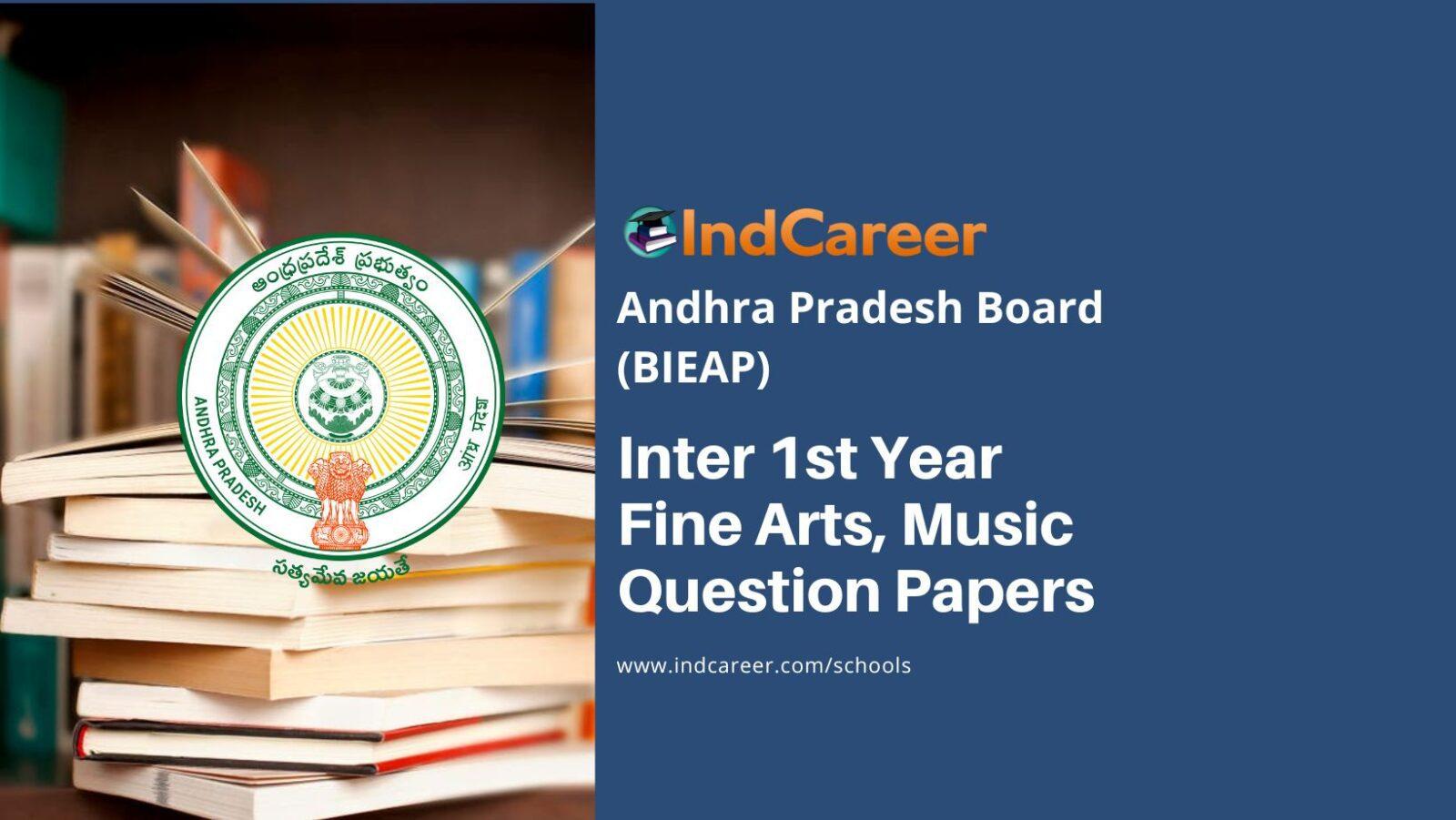 AP Inter 1st Year Fine Arts, Music Question Papers