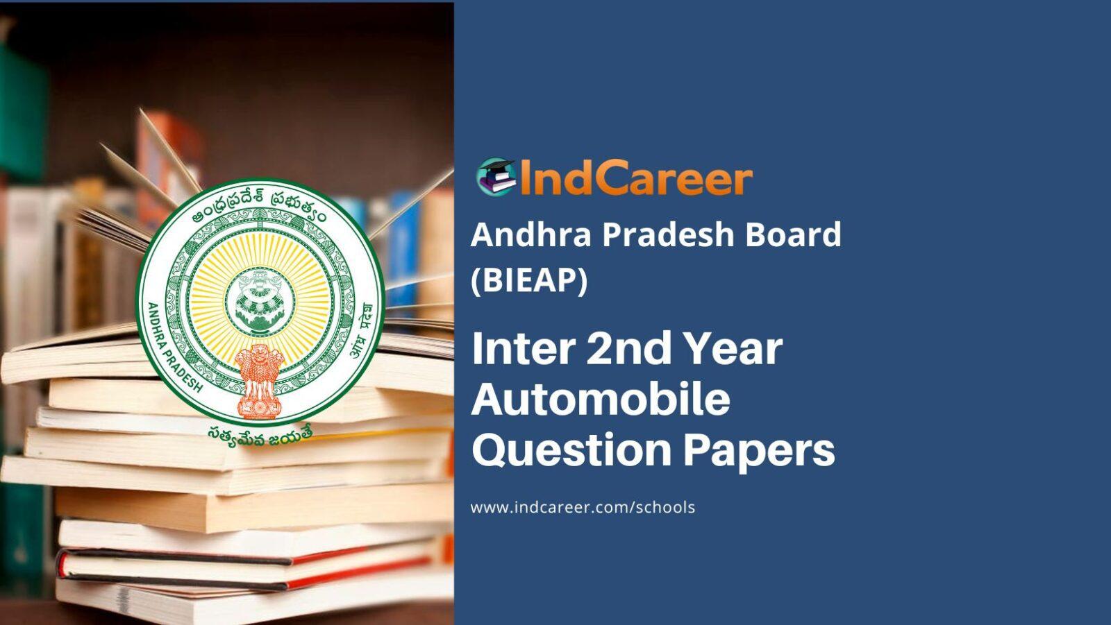 AP Inter 2nd Year Automobile Question Papers