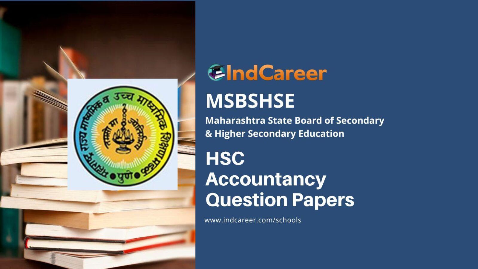 Maharashtra HSC Accountancy Question Papers