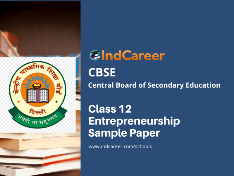 CBSE Class 12 Entrepreneurship Sample Paper