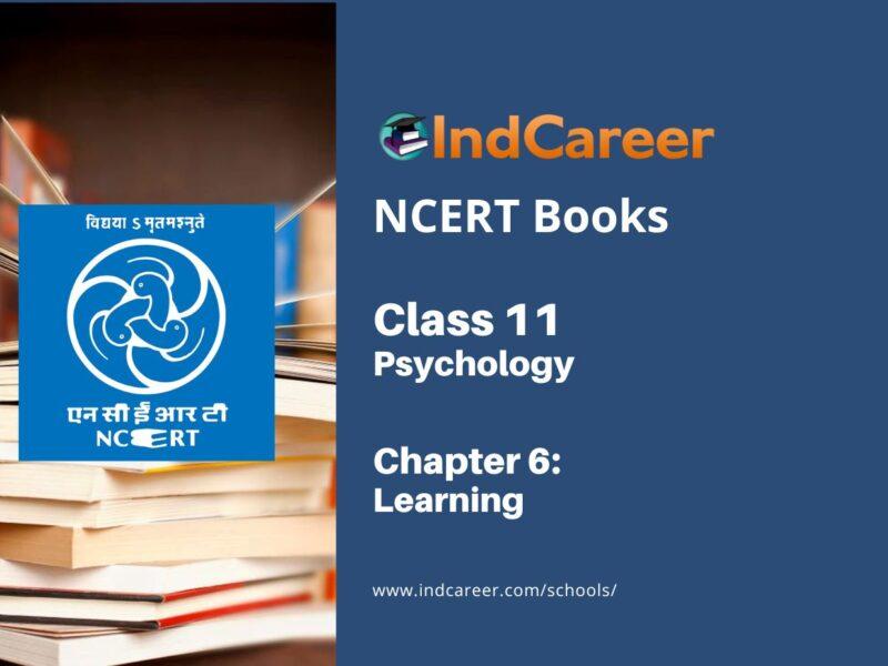 NCERT Book for Class 11 Psychology Chapter 6 Learning