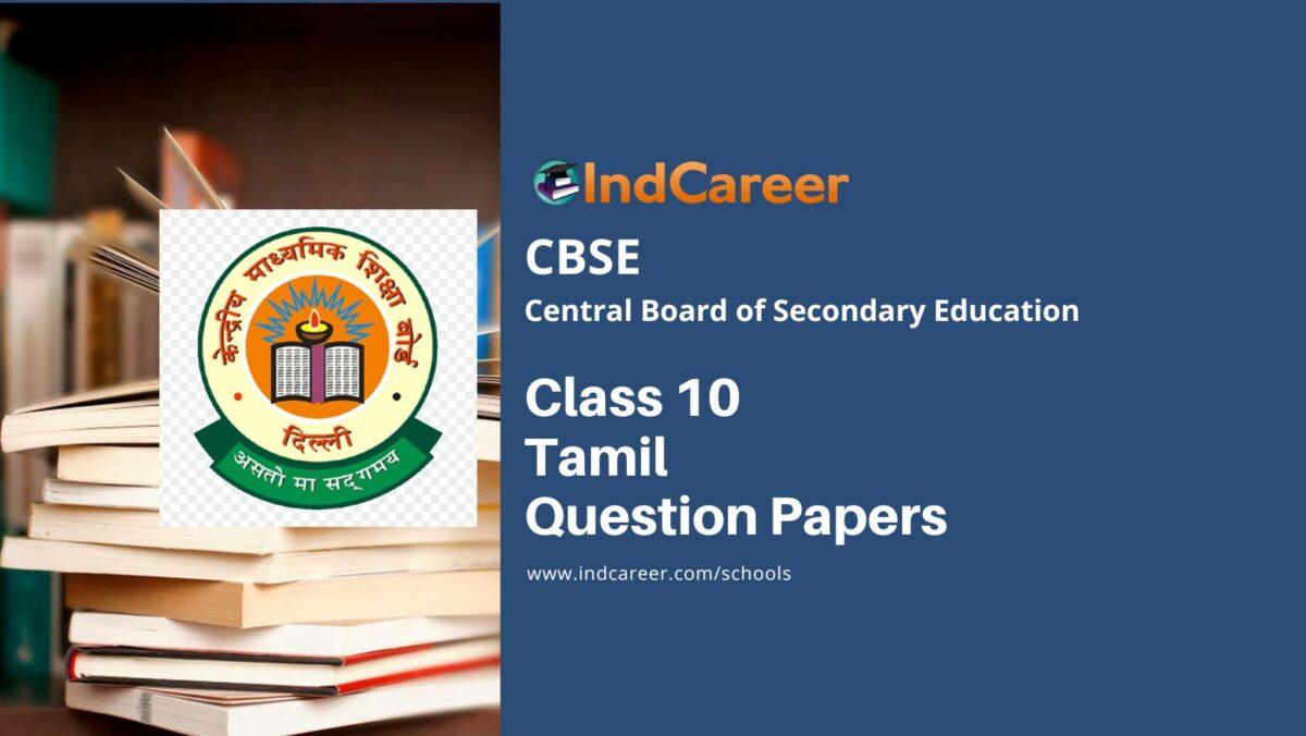 CBSE Class 10 Tamil Question Papers 